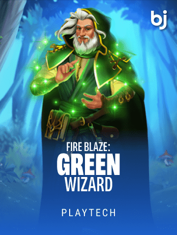 Fire Blaze_ Green Wizardpng